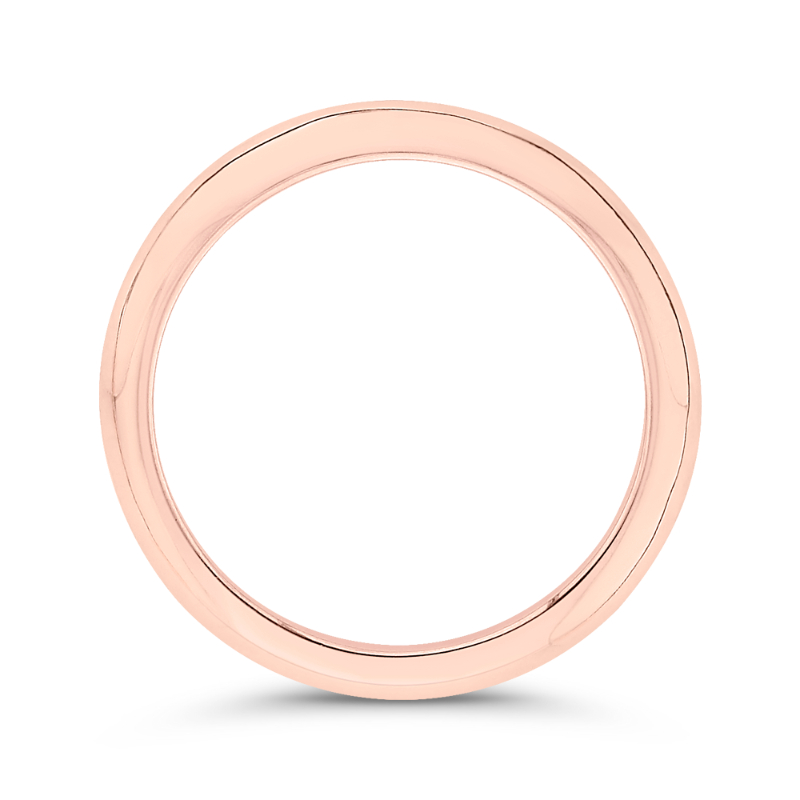 Plain Wedding Band in 14K Rose Gold