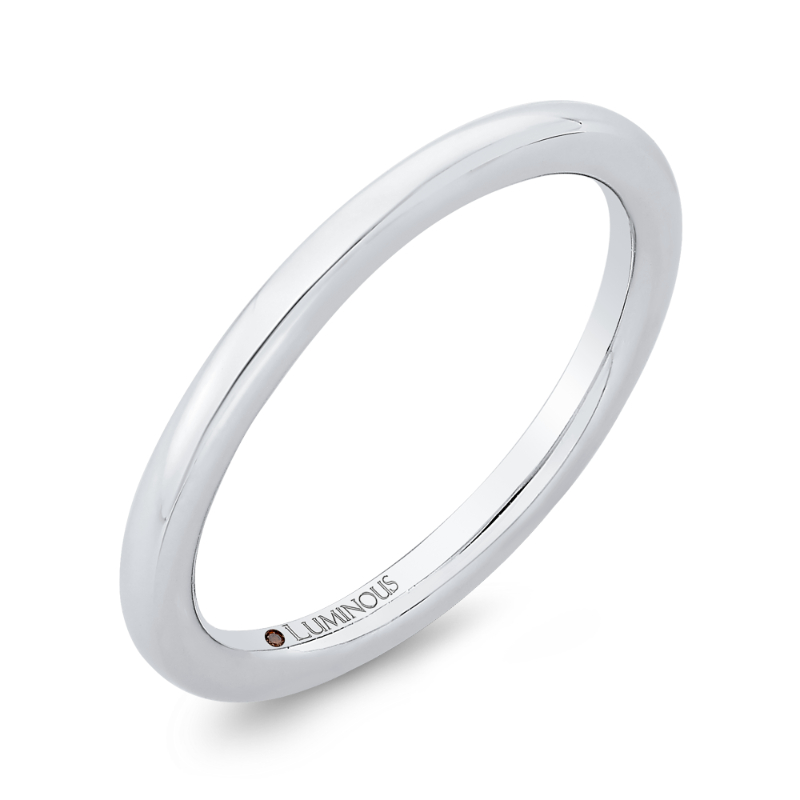 Plain Wedding Band in 14K White Gold