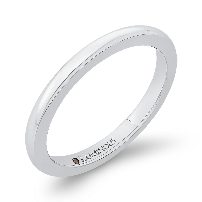 Plain Wedding Band in 14K White Gold