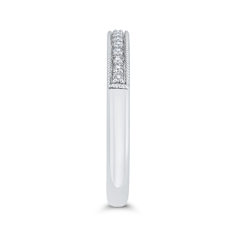 Diamond Half-Eternity Wedding Band in 14K White Gold