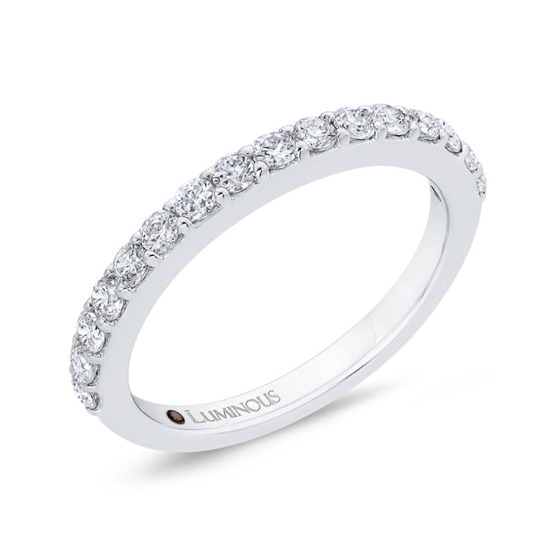 Diamond Half-Eternity Wedding Band in 14K White Gold
