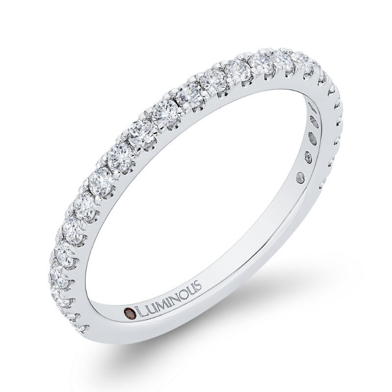 Diamond Wedding Band in 14K White Gold