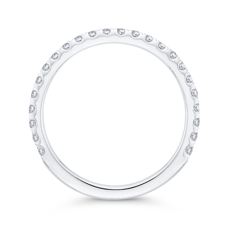 Diamond Wedding Band in 14K White Gold
