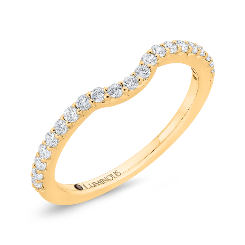 Diamond Half-Eternity Wedding Band in 14K Yellow Gold