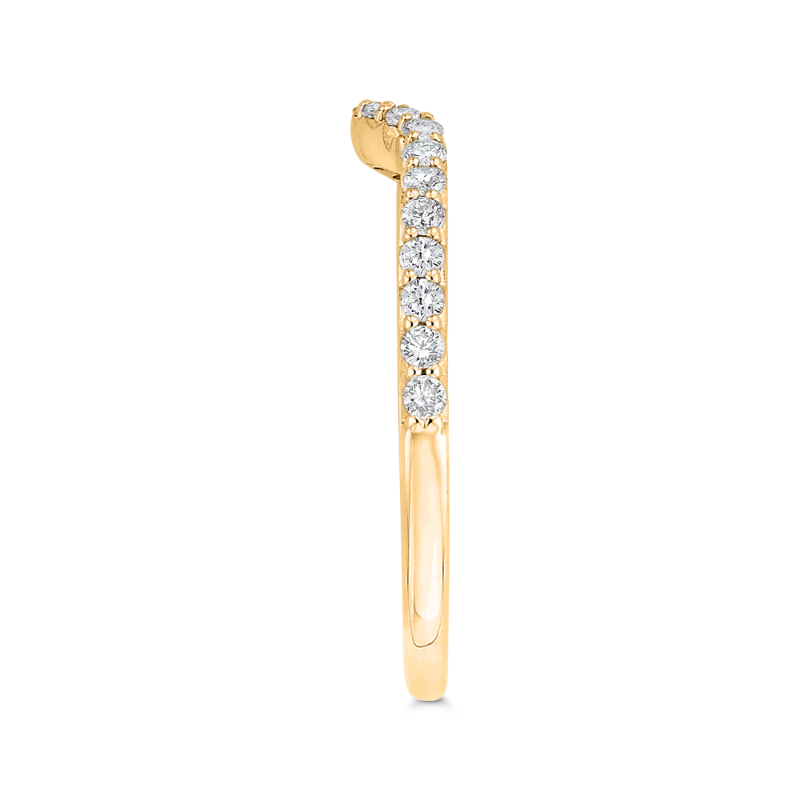 Diamond Half-Eternity Wedding Band in 14K Yellow Gold
