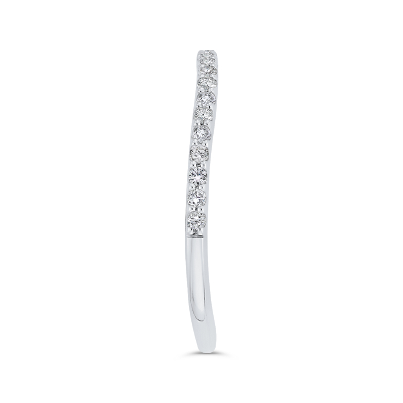 Diamond Half-Eternity Wedding Band in 14K White Gold