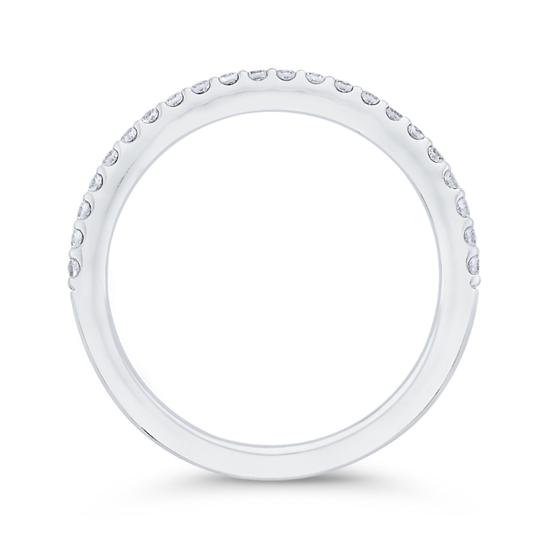 Diamond Half-Eternity Wedding Band in 14K White Gold