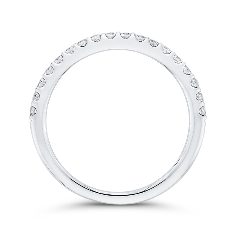 Diamond Half-Eternity Wedding Band in 14K White Gold