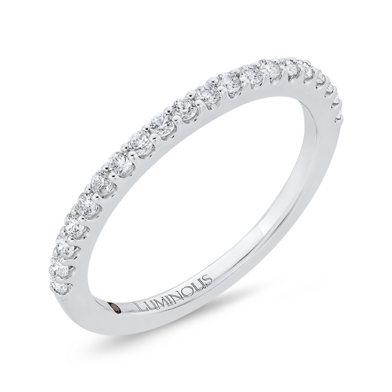 Diamond Half-Eternity Wedding Band in 14K White Gold