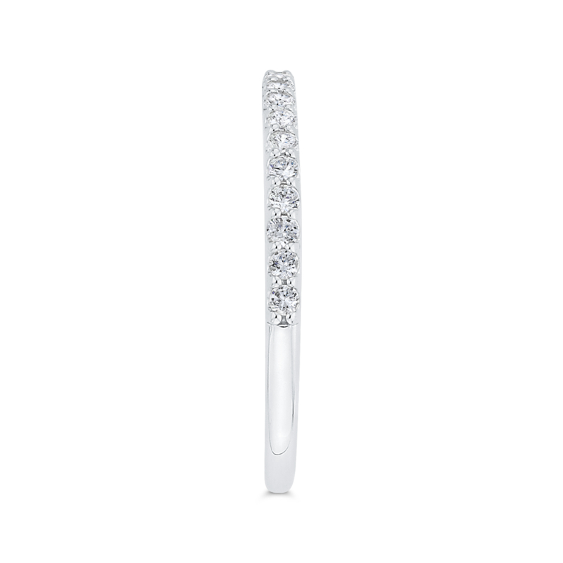 Diamond Half-Eternity Wedding Band in 14K White Gold