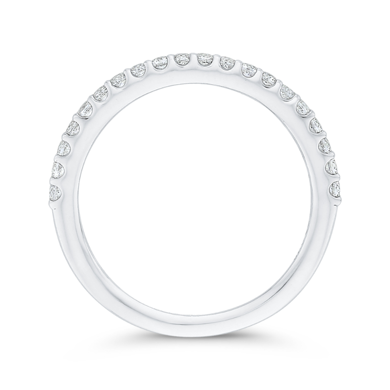 Diamond Half-Eternity Wedding Band in 14K White Gold