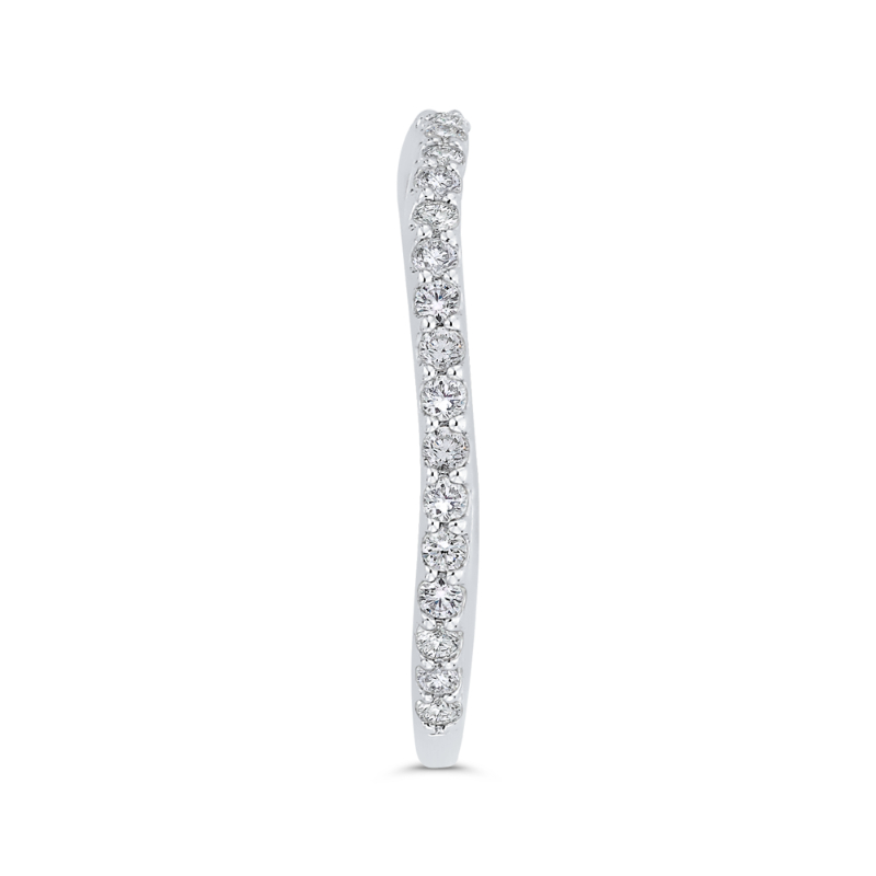 Diamond Wedding Band in 14K White Gold