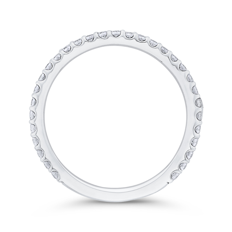 Diamond Wedding Band in 14K White Gold