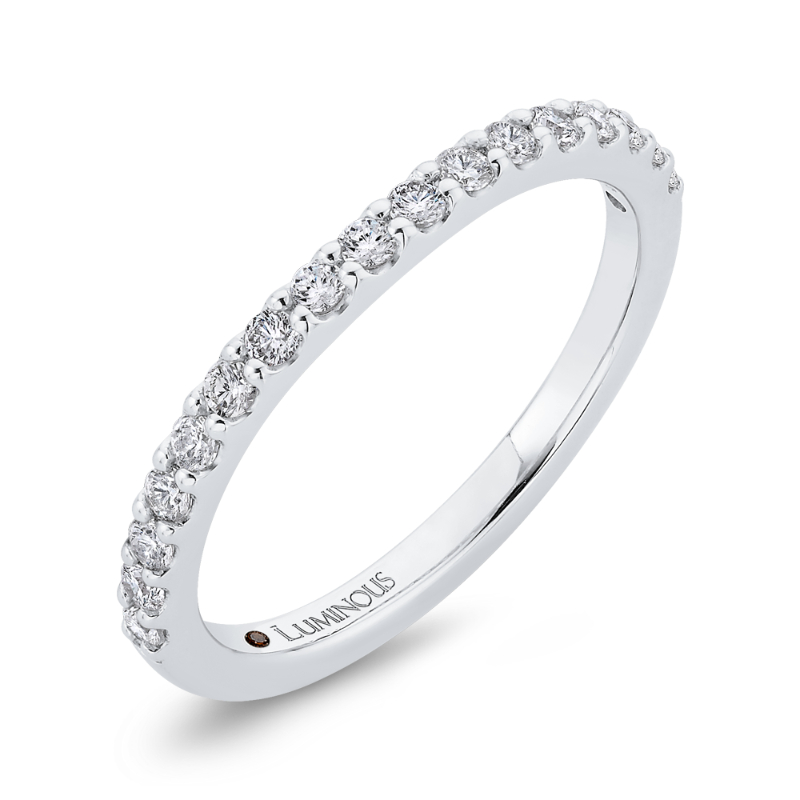 Diamond Half-Eternity Wedding Band in 14K White Gold