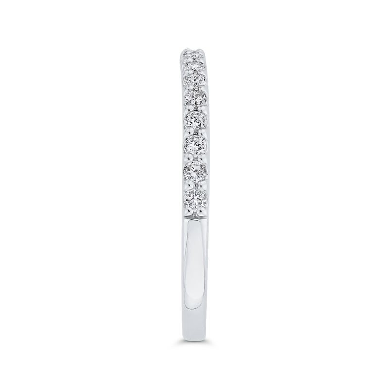 Diamond Half-Eternity Wedding Band in 14K White Gold