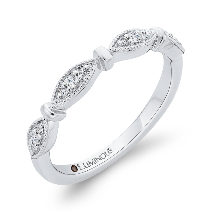 Diamond Wedding Band in 14K White Gold