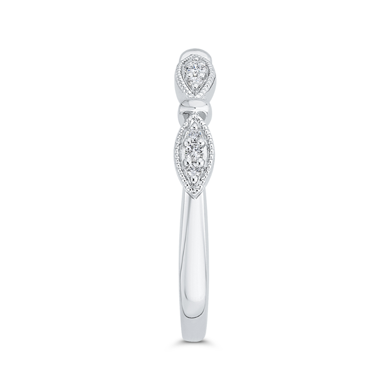 Diamond Wedding Band in 14K White Gold