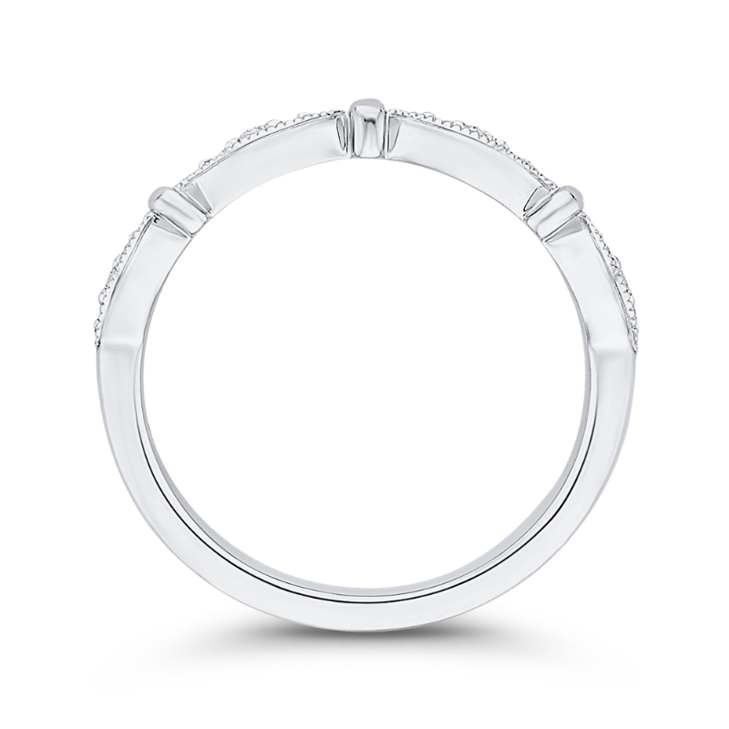 Diamond Wedding Band in 14K White Gold