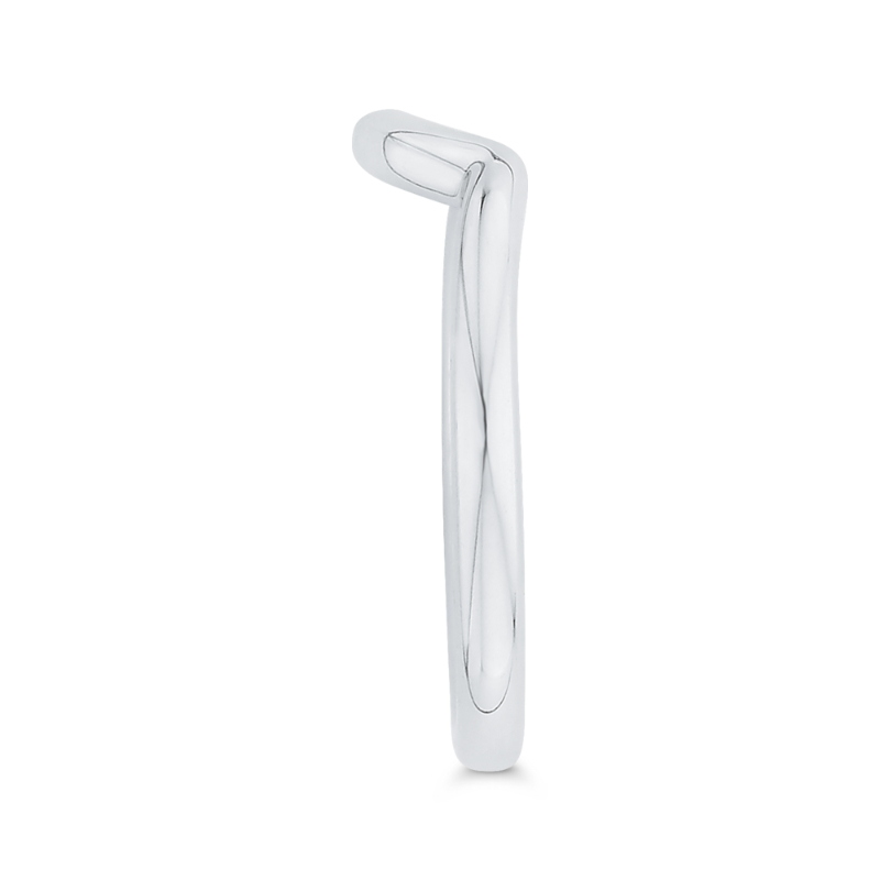 Plain Wedding Band in 14K White Gold
