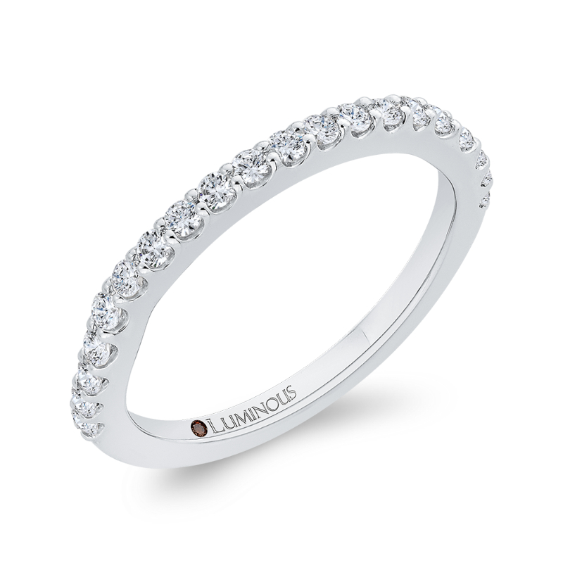 Diamond Half-Eternity Wedding Band in 14K White Gold