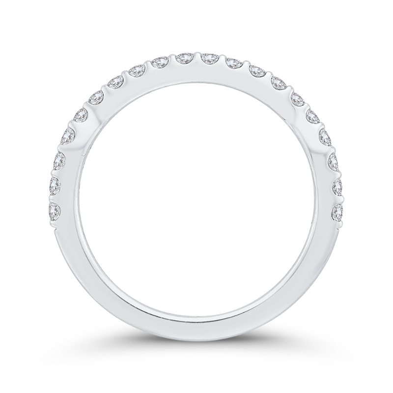 Diamond Half-Eternity Wedding Band in 14K White Gold