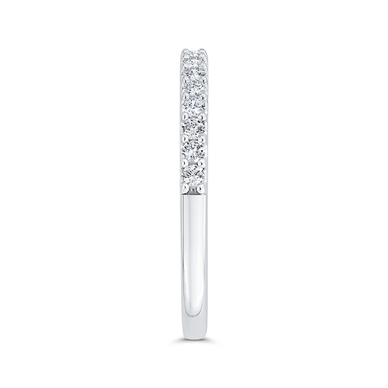 Diamond Half-Eternity Wedding Band in 14K White Gold