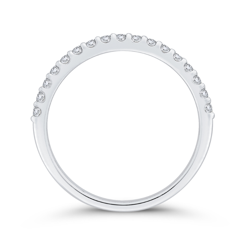 Diamond Half-Eternity Wedding Band in 14K White Gold