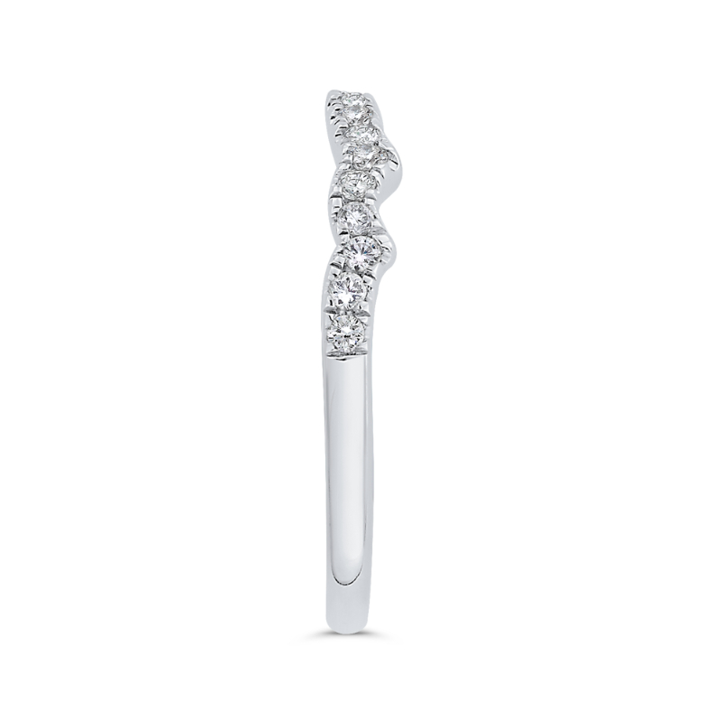 Diamond Half-Eternity Wedding Band in 14K White Gold