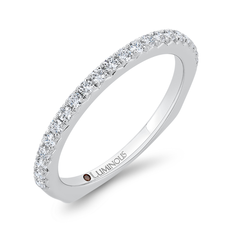 Diamond Half-Eternity Wedding Band in 14K White Gold