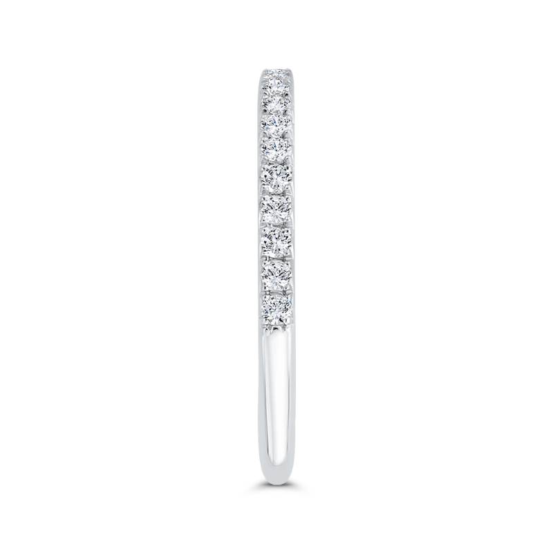 Diamond Half-Eternity Wedding Band in 14K White Gold