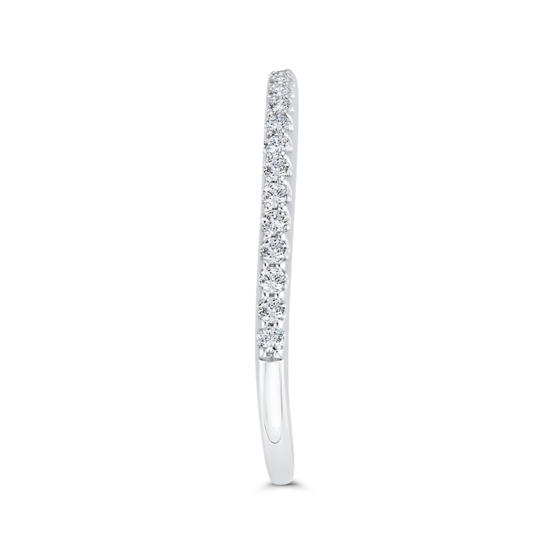 Diamond Half-Eternity Wedding Band in 14K White Gold