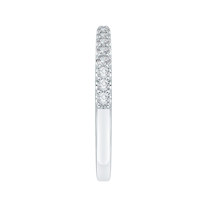 Diamond Half-Eternity Wedding Band in 14K White Gold
