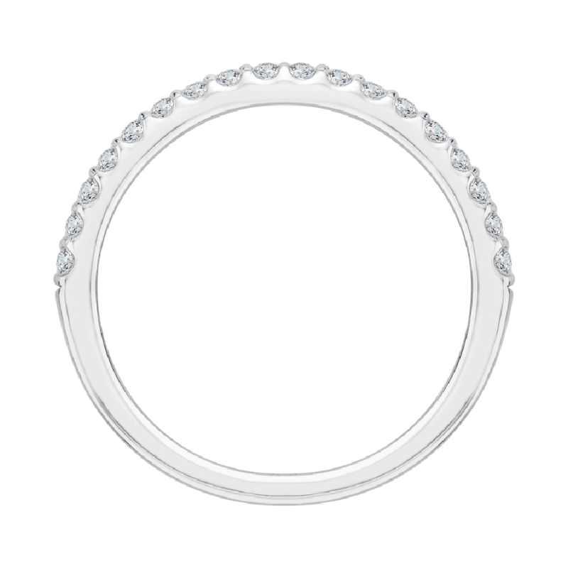 Diamond Half-Eternity Wedding Band in 14K White Gold