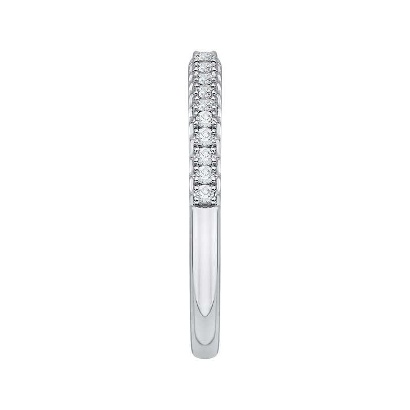 Diamond Half-Eternity Wedding Band in 14K White Gold