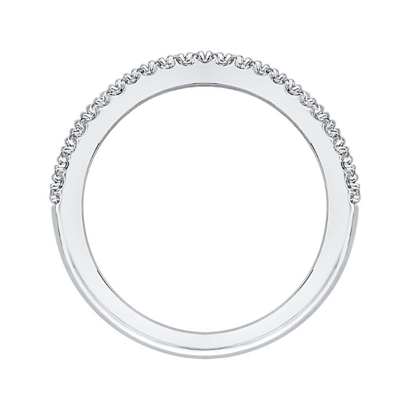 Diamond Half-Eternity Wedding Band in 14K White Gold