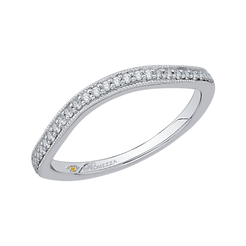 Diamond Wedding Band in 14K White Gold