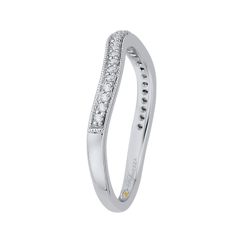 Diamond Wedding Band in 14K White Gold