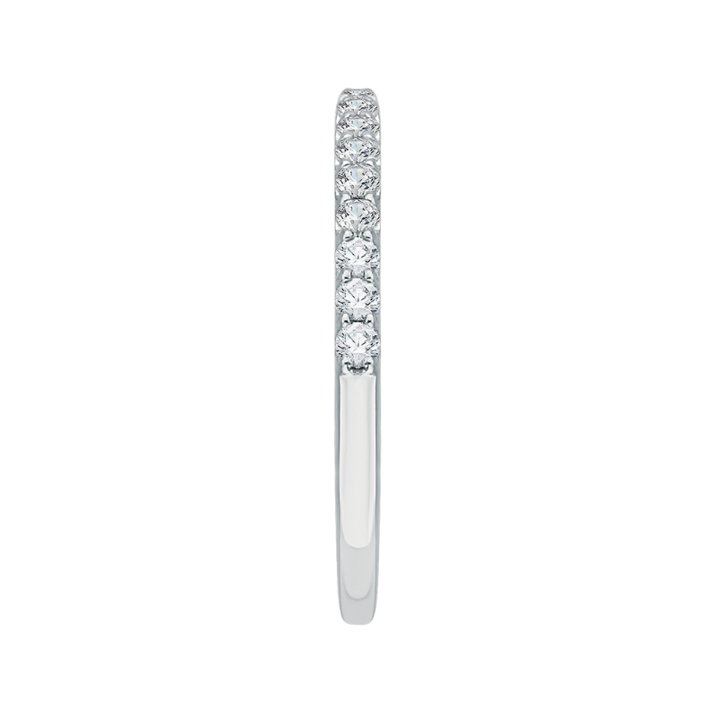 Diamond Half-Eternity Wedding Band in 14K White Gold