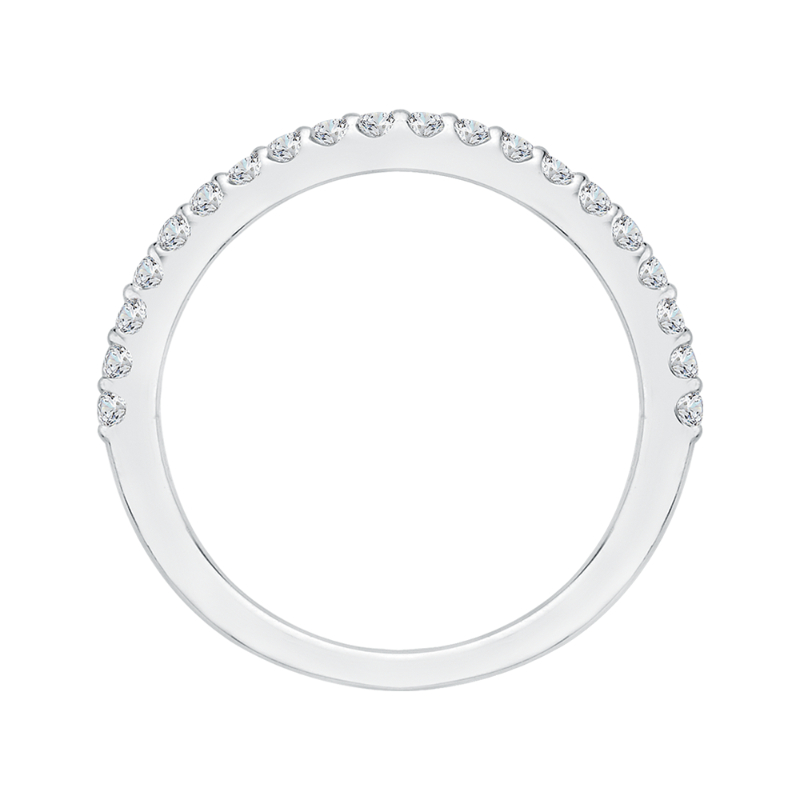 Diamond Half-Eternity Wedding Band in 14K White Gold