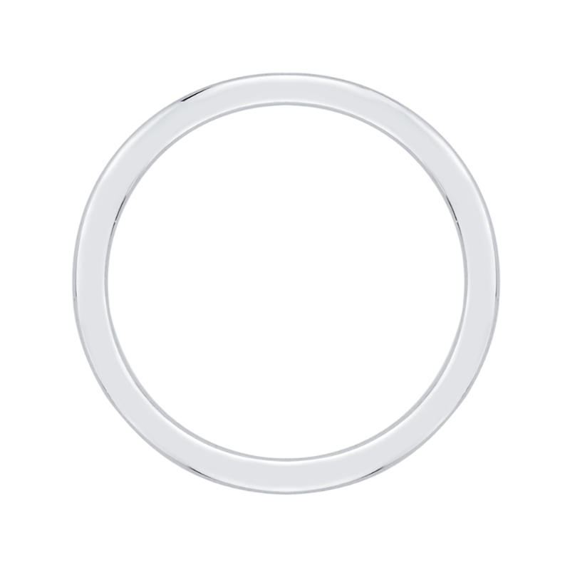 Plain Wedding Band in 14K White Gold