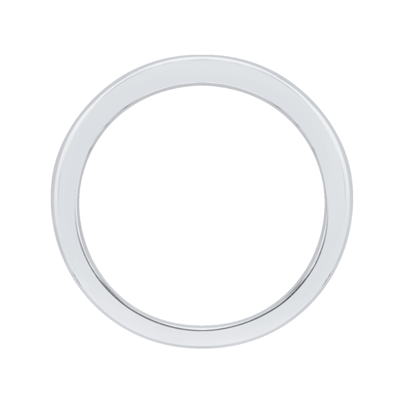 Plain Wedding Band in 14K White Gold