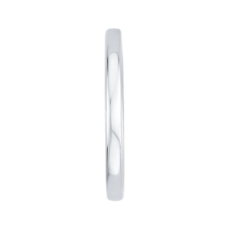 Plain Wedding Band in 14K White Gold