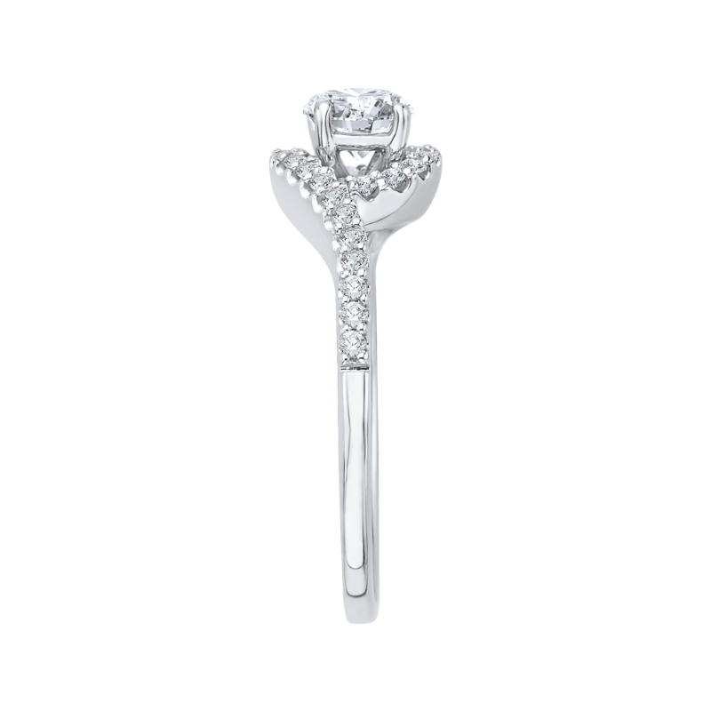 Diamond Promise Engagement Ring in 14K White Gold