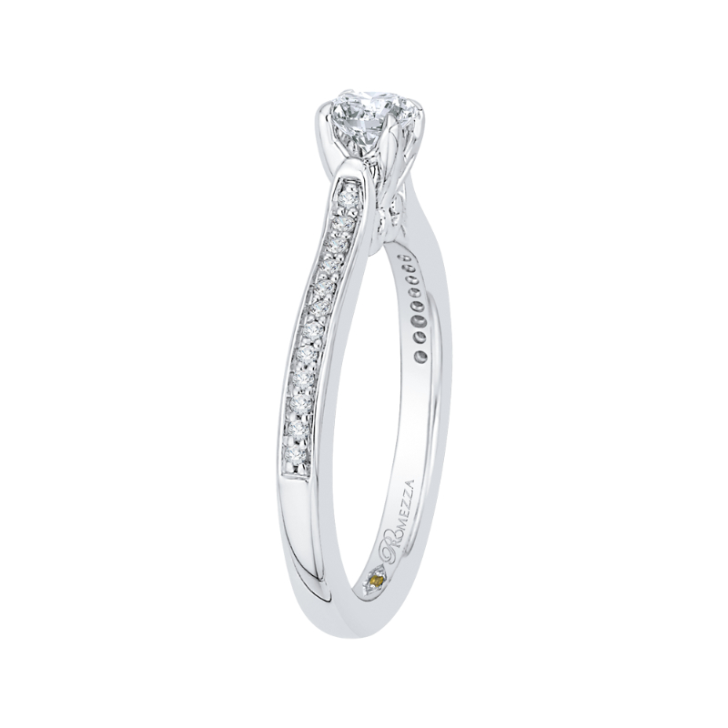 Diamond Engagement Ring in 14K White Gold