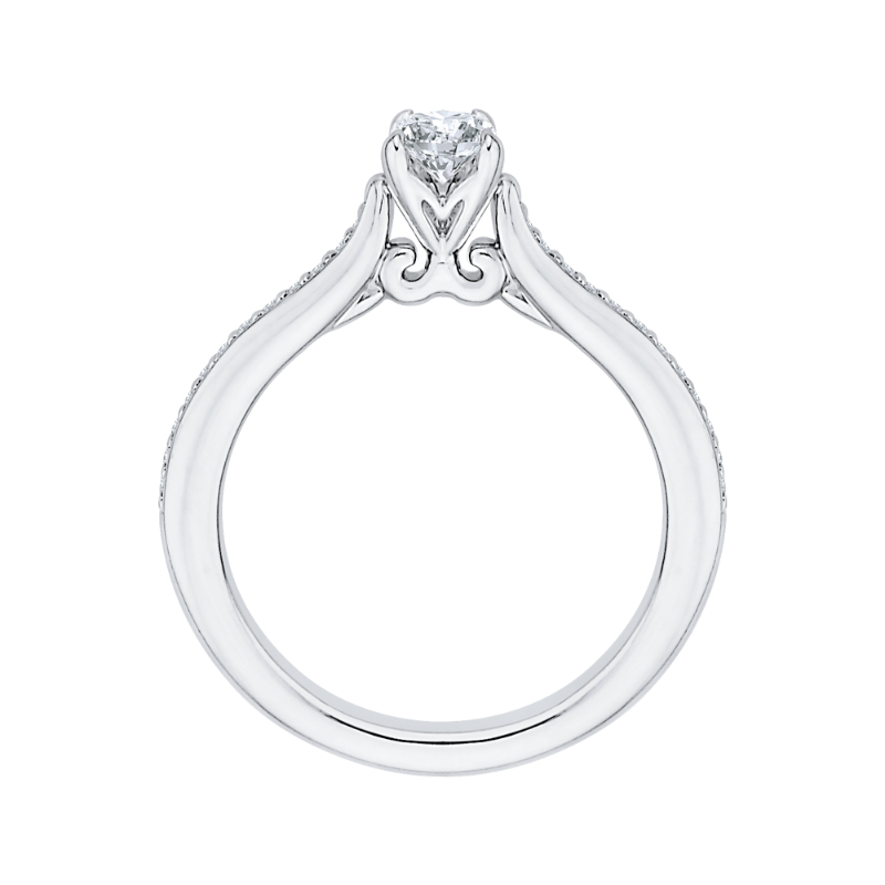 Diamond Engagement Ring in 14K White Gold
