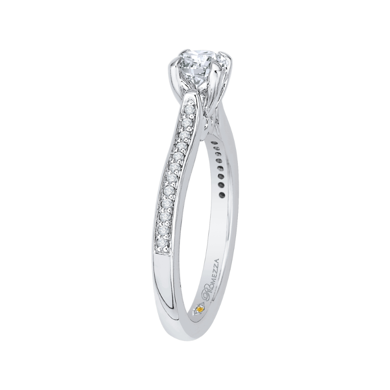 Diamond Engagement Ring in 14K White Gold