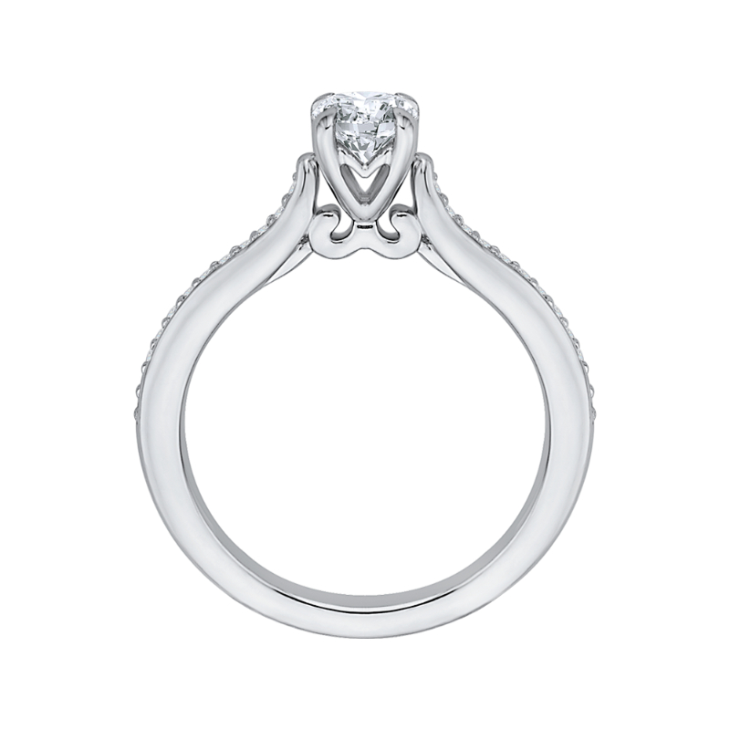 Diamond Engagement Ring in 14K White Gold