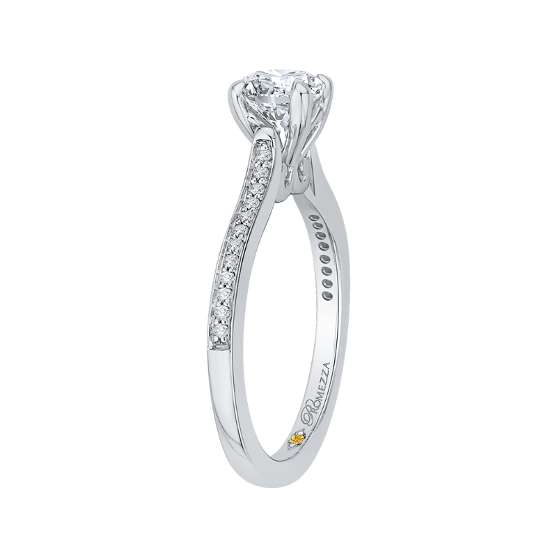 Diamond Engagement Ring in 14K White Gold
