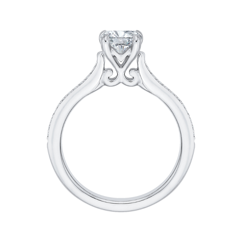 Diamond Engagement Ring in 14K White Gold