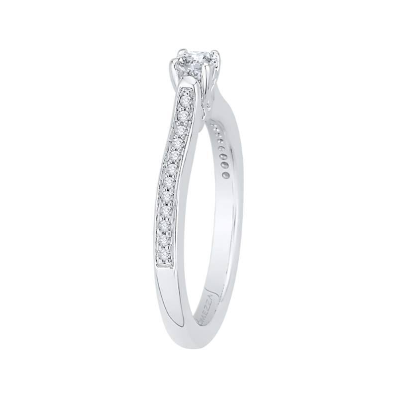 Diamond Engagement Ring in 14K White Gold